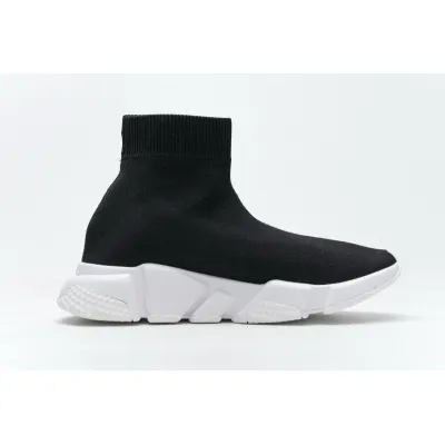  Balenciaga Stretch Mesh High Top Sneaker Black White  02