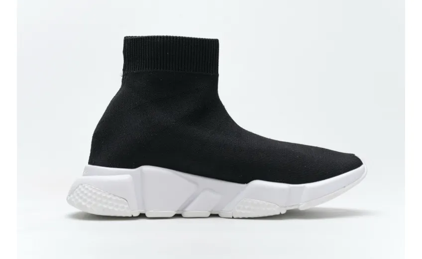 Bstsneaker- Balenciaga Stretch Mesh High Top Sneaker Black White 