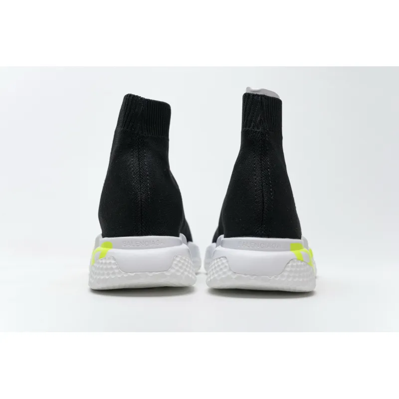 Bstsneaker- Balenciaga Stretch Mesh High Top Sneaker Black White 