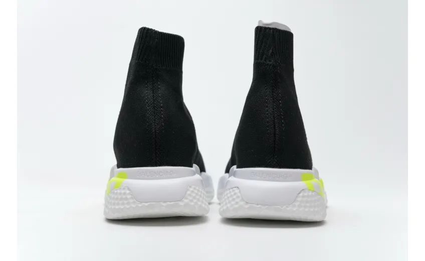 Bstsneaker- Balenciaga Stretch Mesh High Top Sneaker Black White 