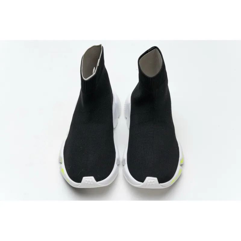 Bstsneaker- Balenciaga Stretch Mesh High Top Sneaker Black White 