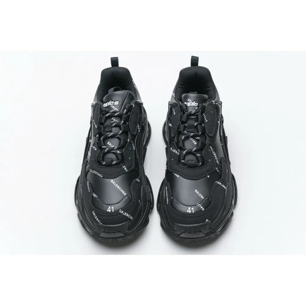  Balenciaga Triple S Black 524039 W06E2 2020 