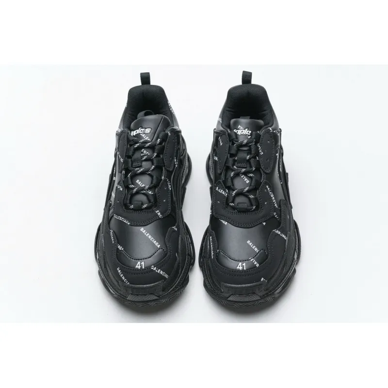  Balenciaga Triple S Black 524039 W06E2 2020 