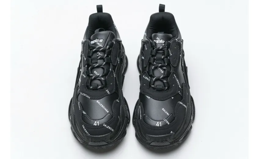  Balenciaga Triple S Black 524039 W06E2 2020 
