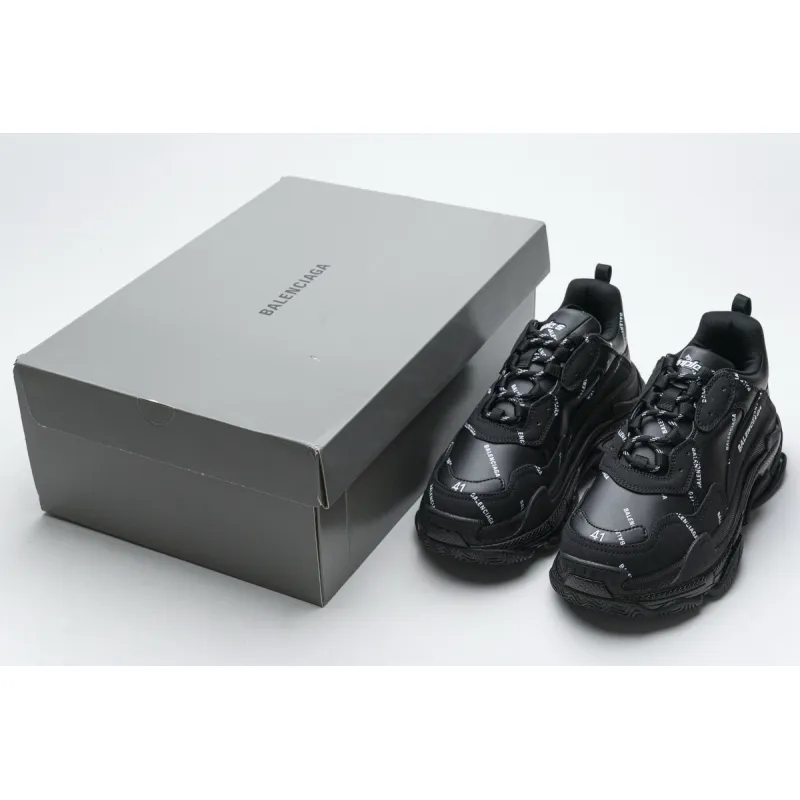  Balenciaga Triple S Black 524039 W06E2 2020 