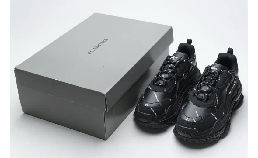  Balenciaga Triple S Black 524039 W06E2 2020 