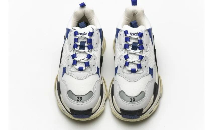 Bstsneaker- Balenciaga Triple S Black Blue Violet 490672 W09O5 1005 