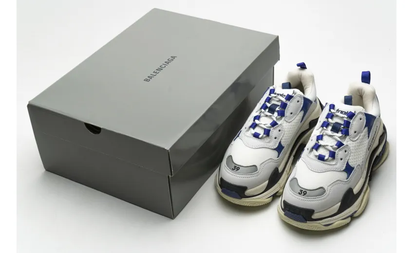 Bstsneaker- Balenciaga Triple S Black Blue Violet 490672 W09O5 1005 