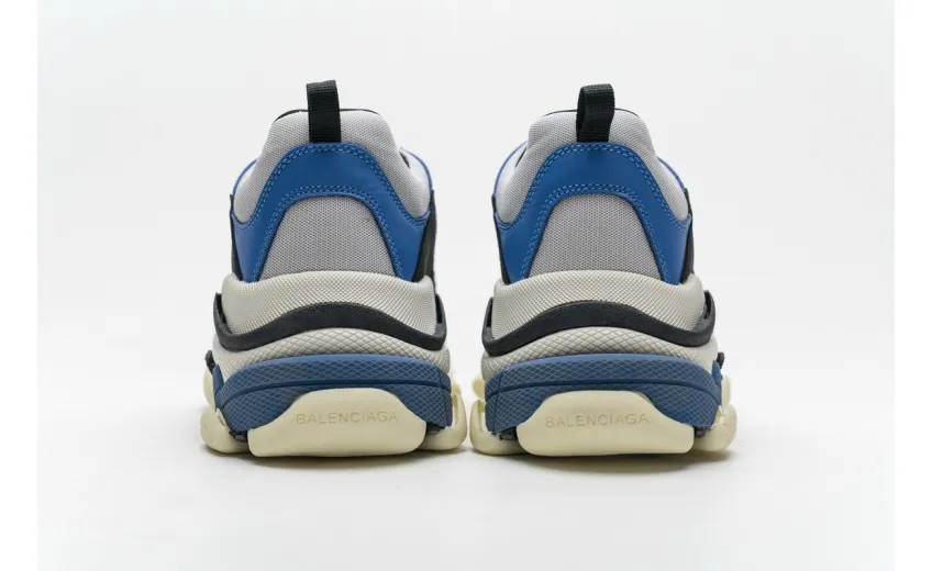 Bstsneaker- Balenciaga Triple S Black Grey Blue 541624 W06E2 7080 