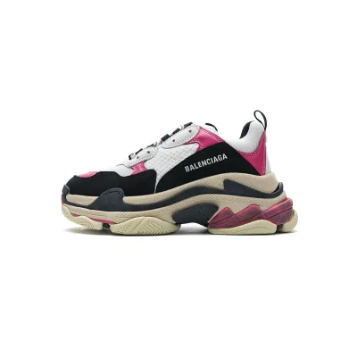 Bstsneaker-Mid Quality Balenciaga Triple S Black Pink 483513 W06E8 8080 (1:1Batch)