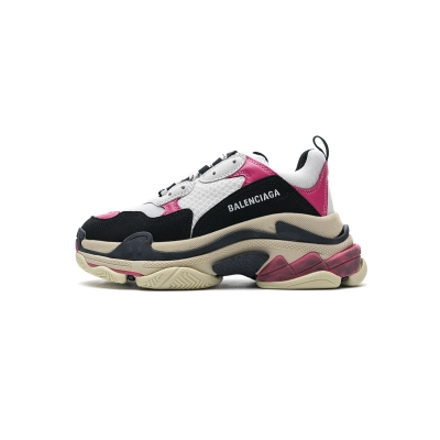Bstsneaker-Mid Quality Balenciaga Triple S Black Pink 483513 W06E8 8080 (1:1Batch) 01