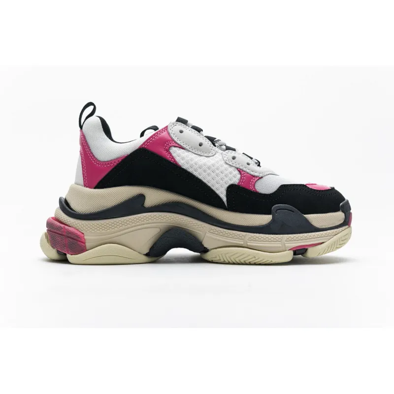 Bstsneaker-Mid Quality Balenciaga Triple S Black Pink 483513 W06E8 8080 (1:1Batch)