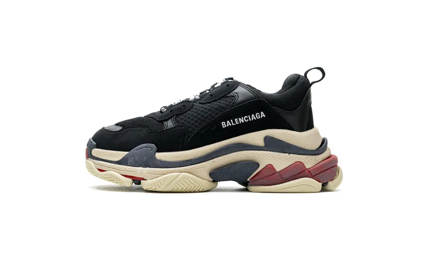 Bstsneaker- Balenciaga Triple S Black Red 483513 W06E1 1000 