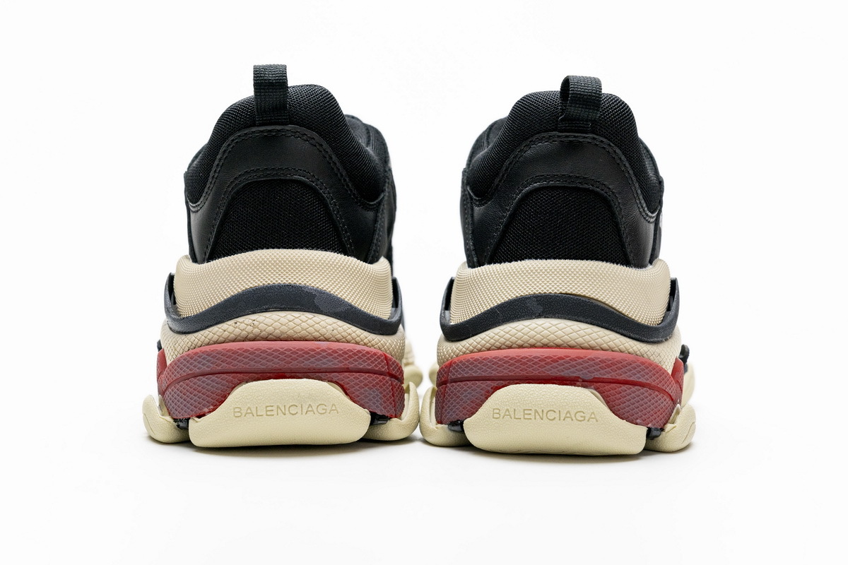 Bstsneaker- Balenciaga Triple S Black Red 483513 W06E1 1000 