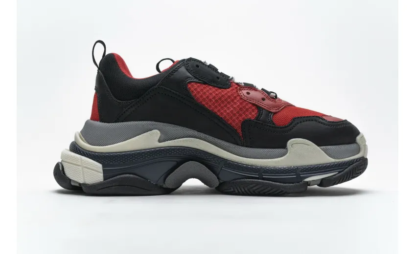 Bstsneaker- Balenciaga Triple S Black Red Grey 483513 W06E1 1006 