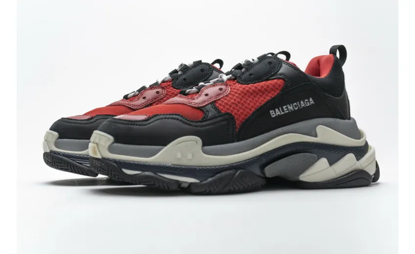 Bstsneaker- Balenciaga Triple S Black Red Grey 483513 W06E1 1006 
