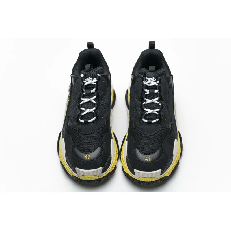 Bstsneaker- Balenciaga Triple S Black Yellow 483513 W06E1 1078 
