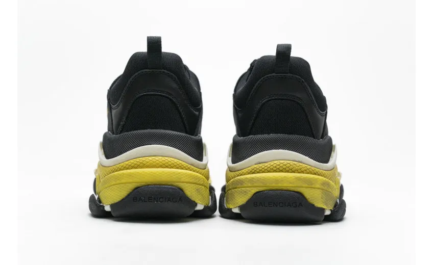 Bstsneaker- Balenciaga Triple S Black Yellow 483513 W06E1 1078 