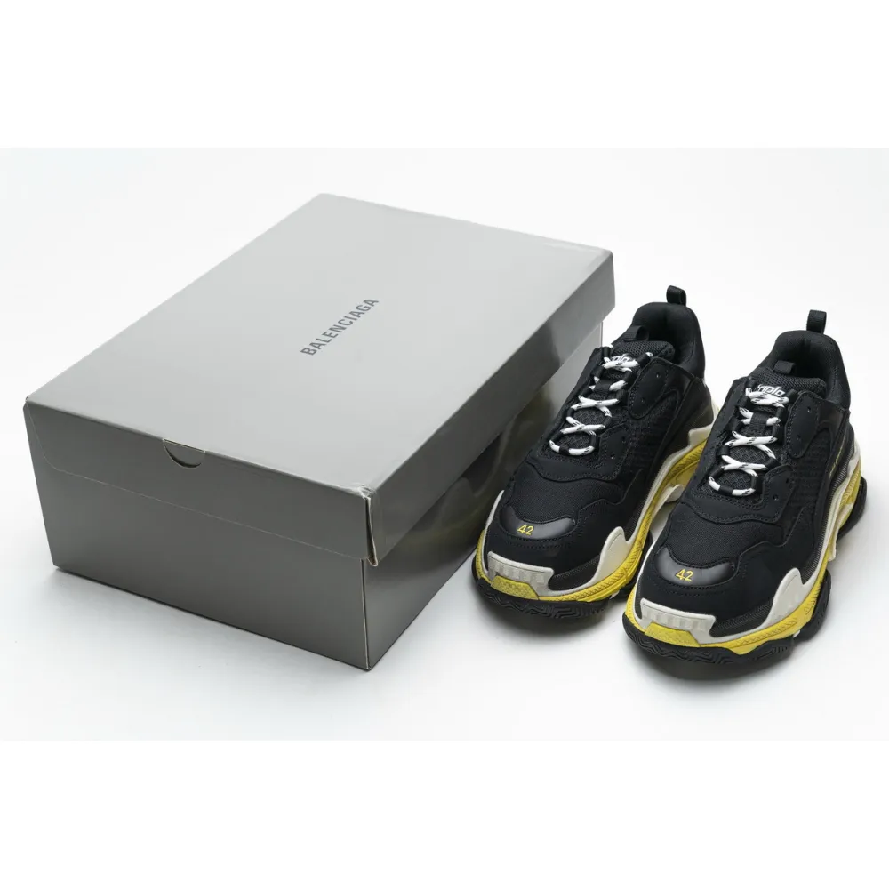 Bstsneaker- Balenciaga Triple S Black Yellow 483513 W06E1 1078 