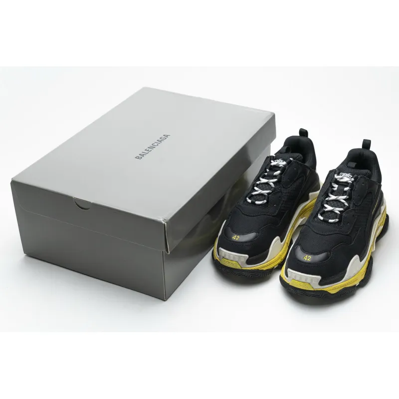 Bstsneaker- Balenciaga Triple S Black Yellow 483513 W06E1 1078 