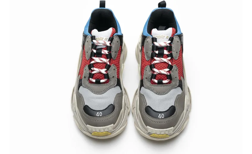 Bstsneaker- Balenciaga Triple S Blue Red 483513 W06E3 4365 