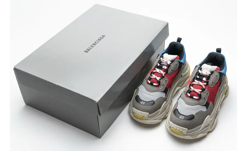 Bstsneaker- Balenciaga Triple S Blue Red 483513 W06E3 4365 