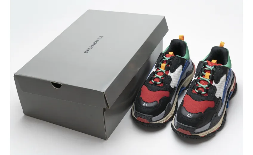 Bstsneaker- Balenciaga Triple S Green Red 490672 W09O5 1068 