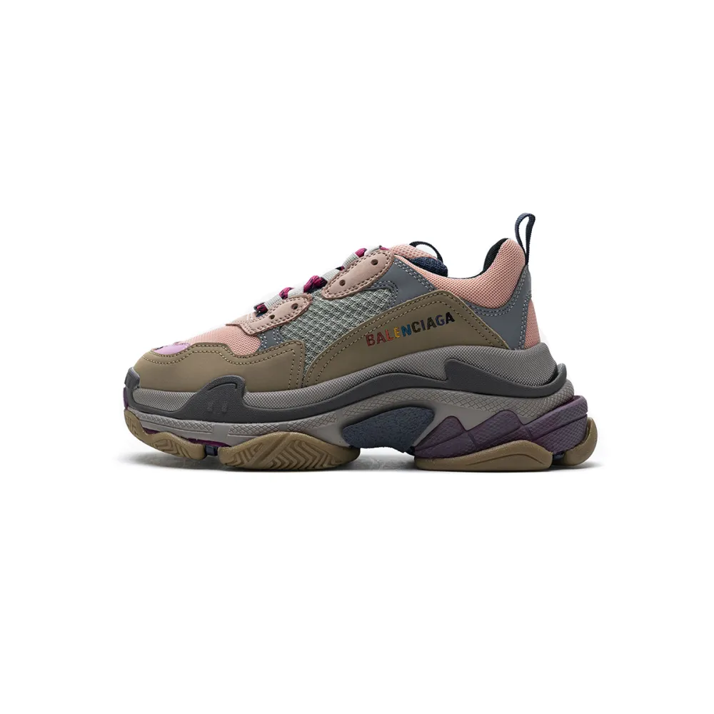 Bstsneaker- Balenciaga Triple S Grey Pink 490672 W09O5 1036 