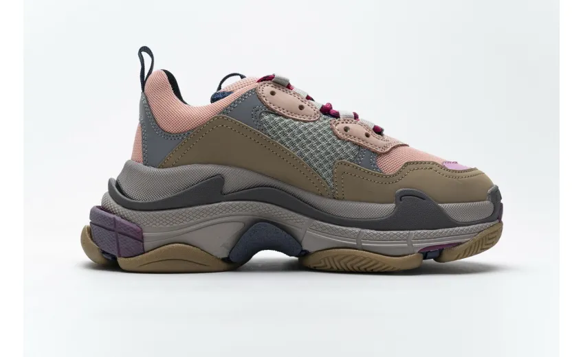 Bstsneaker- Balenciaga Triple S Grey Pink 490672 W09O5 1036 