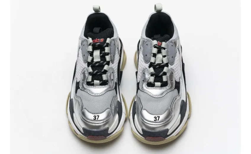 Bstsneaker- Balenciaga Triple S Grey Silver 541624 W06E2 7320 
