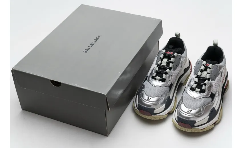 Bstsneaker- Balenciaga Triple S Grey Silver 541624 W06E2 7320 