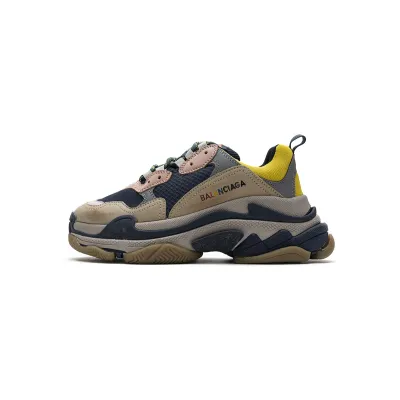Bstsneaker- Balenciaga Triple S Grey Yellow 490672 W09O5 1027  01