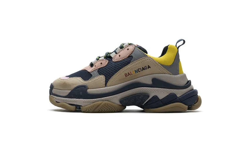Bstsneaker- Balenciaga Triple S Grey Yellow 490672 W09O5 1027 