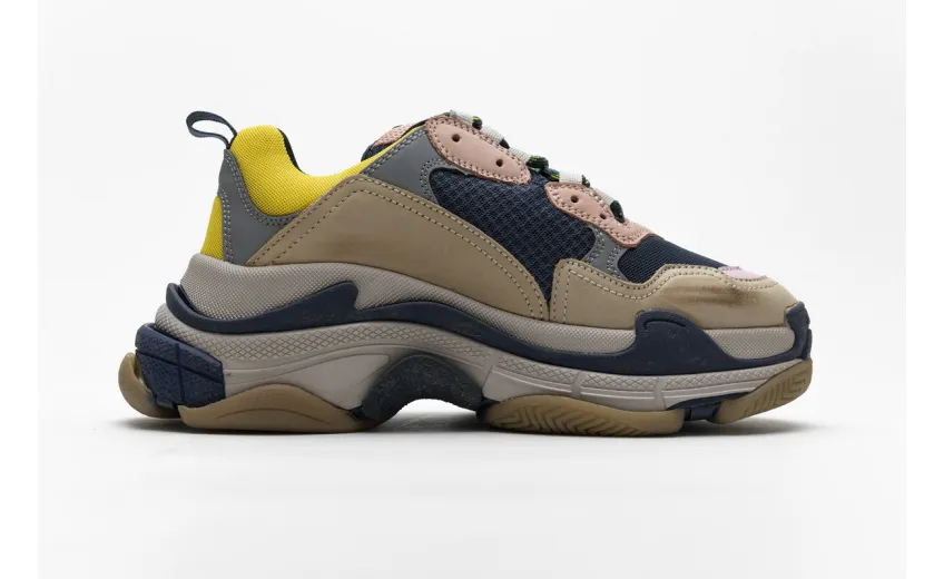 Bstsneaker- Balenciaga Triple S Grey Yellow 490672 W09O5 1027 