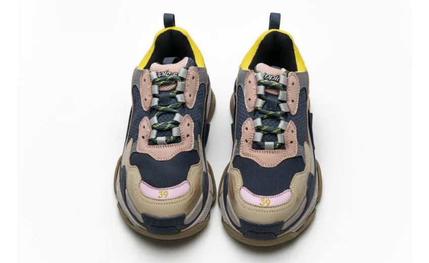 Bstsneaker- Balenciaga Triple S Grey Yellow 490672 W09O5 1027 
