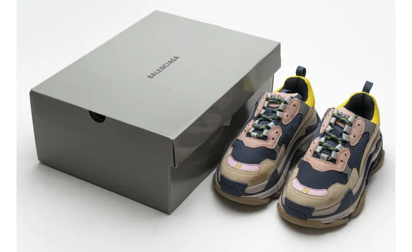 Bstsneaker- Balenciaga Triple S Grey Yellow 490672 W09O5 1027 