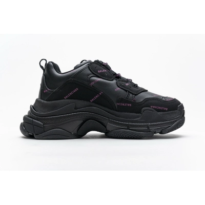 Bstsneaker- Balenciaga Triple S Letter Black Pink 524039 W2FA1 7635  02