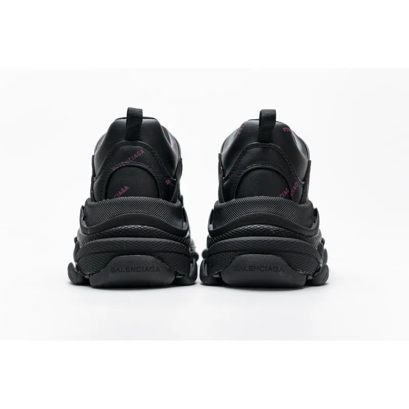 Bstsneaker- Balenciaga Triple S Letter Black Pink 524039 W2FA1 7635 