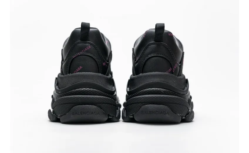 Bstsneaker- Balenciaga Triple S Letter Black Pink 524039 W2FA1 7635 