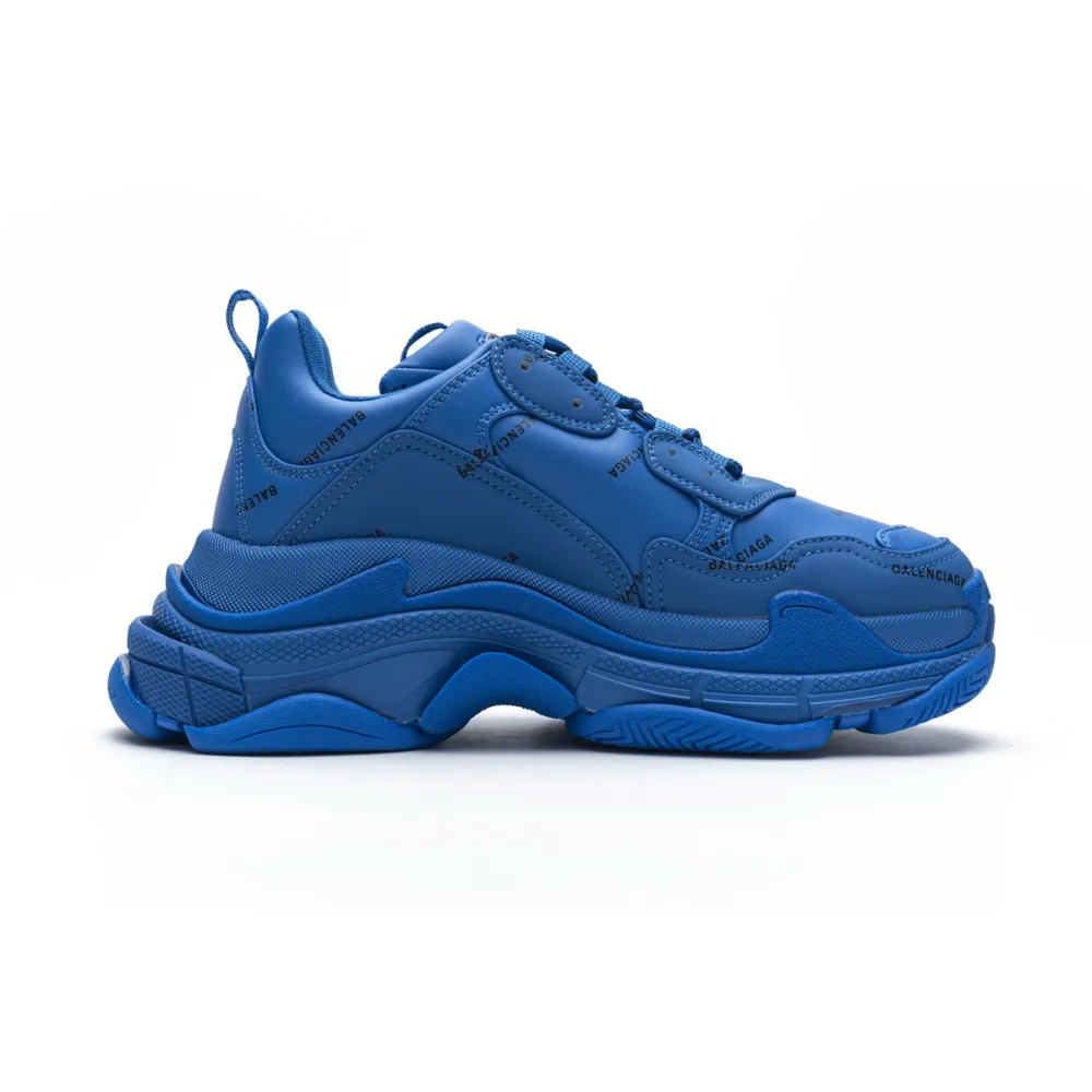 Bstsneaker- Balenciaga Triple S Letter Blue 536737 W06E2 0848 