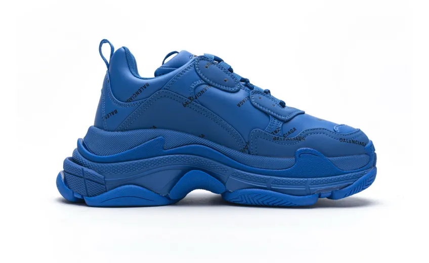 Bstsneaker- Balenciaga Triple S Letter Blue 536737 W06E2 0848 