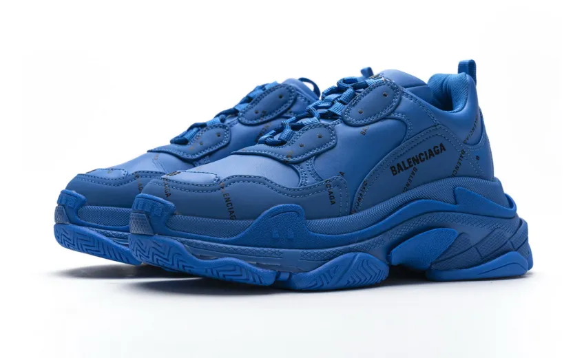 Bstsneaker- Balenciaga Triple S Letter Blue 536737 W06E2 0848 