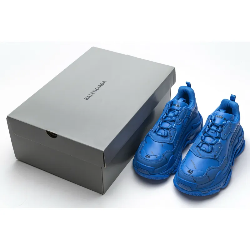 Bstsneaker- Balenciaga Triple S Letter Blue 536737 W06E2 0848 