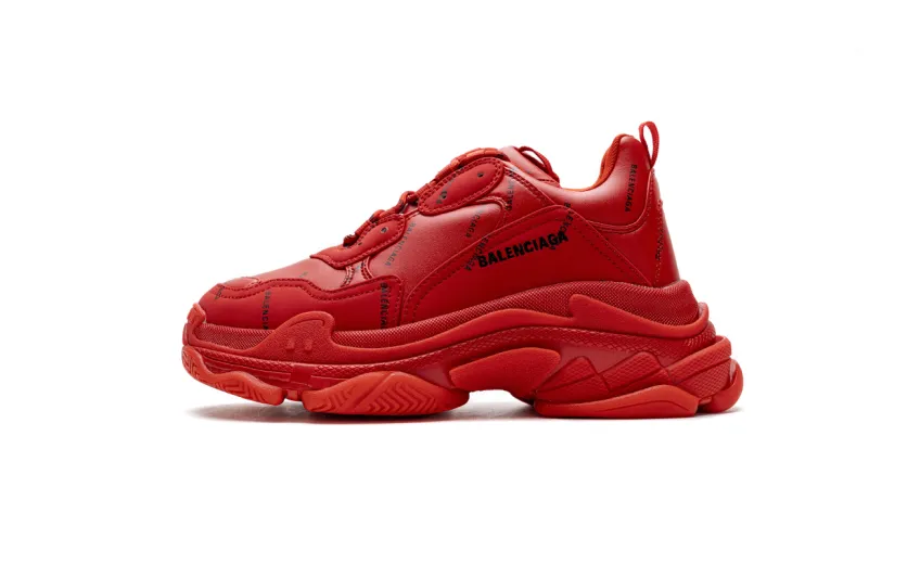 Bstsneaker- Balenciaga Triple S Letter Bright Red 524039 W2FA1 7632 