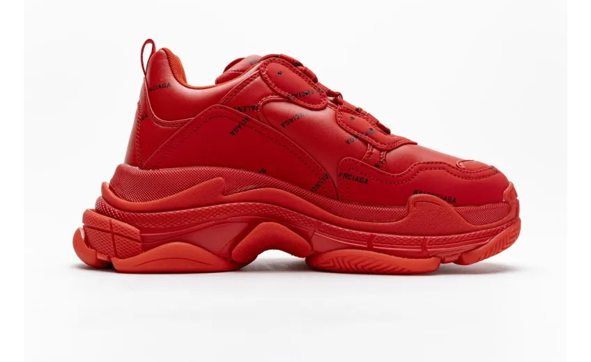 Bstsneaker- Balenciaga Triple S Letter Bright Red 524039 W2FA1 7632 