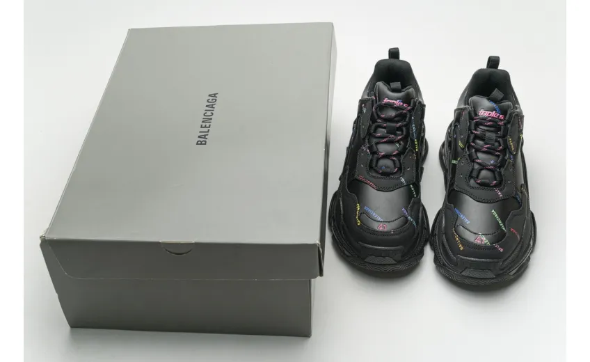 Bstsneaker- Balenciaga Triple S Letter Colorful 524039 W2FA1 1210 