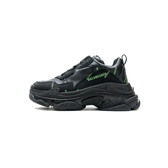 Bstsneaker- Balenciaga Triple S Letter Fluorescent Yellow 524039 W2FA1 7633 