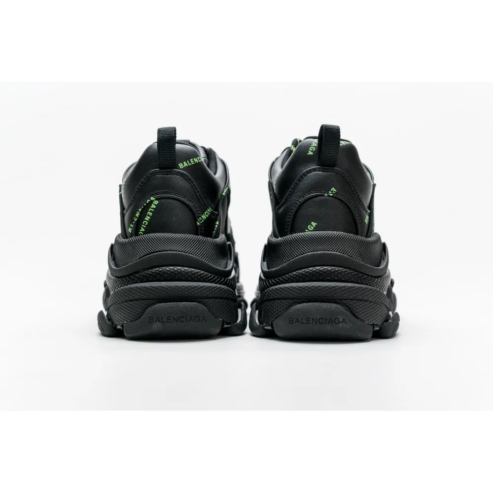 Bstsneaker- Balenciaga Triple S Letter Fluorescent Yellow 524039 W2FA1 7633 