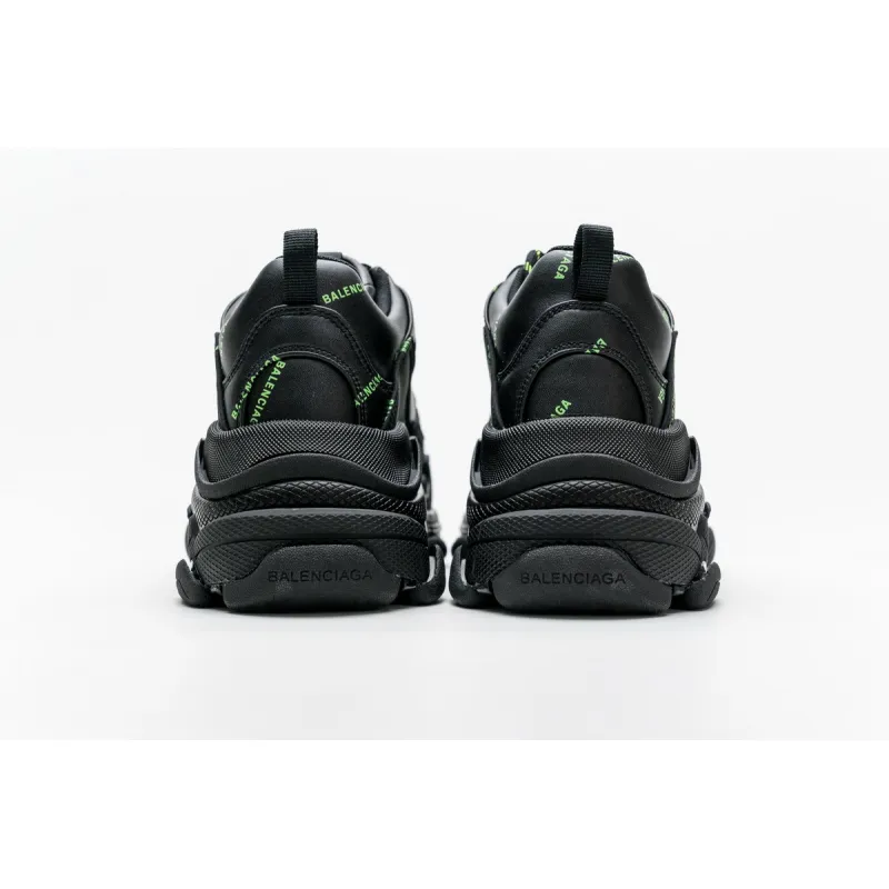 Bstsneaker- Balenciaga Triple S Letter Fluorescent Yellow 524039 W2FA1 7633 