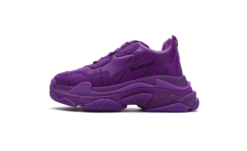 Bstsneaker- Balenciaga Triple S Letter Plum Red 536737 W2FA1 9016 